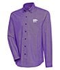 Color:Kansas State Wildcats Dark Purple - Image 1 - NCAA Big 12 Compression Long Sleeve Woven Shirt