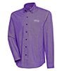 Color:TCU Horned Frogs Dark Purple - Image 1 - NCAA Big 12 Compression Long Sleeve Woven Shirt