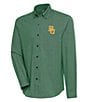 Color:Baylor Bears Dark Pine - Image 1 - NCAA Big 12 Compression Long Sleeve Woven Shirt