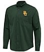 Antigua NCAA Big 12 Flight Long Sleeve Woven Shirt, Color:Baylor Bears Dark Pine - Image 1