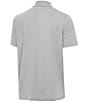 Antigua NCAA Big 12 Par 3 Short Sleeve Polo Shirt, Color:Baylor Bears Grey - Image 2