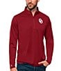 Color:Oklahoma Sooners Cardinal Red - Image 1 - NCAA Big 12 Tribute Quarter-Zip Pullover