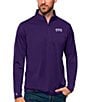 Color:TCU Horned Frogs Dark Purple - Image 1 - NCAA Big 12 Tribute Quarter-Zip Pullover