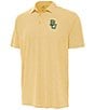 Antigua NCAA Big 12 Twine Short Sleeve Polo Shirt, Color:Baylor Bears Gold - Image 1
