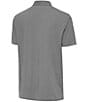 Antigua NCAA Big 12 Twine Short Sleeve Polo Shirt, Color:Baylor Bears Black/White - Image 2