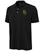 Antigua NCAA Big 12 Western Short Sleeve Polo Shirt, Color:Baylor Bears Black - Image 1