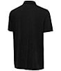Antigua NCAA Big 12 Western Short Sleeve Polo Shirt, Color:Baylor Bears Black - Image 2