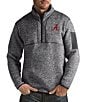 Color:Alabama Charcoal - Image 1 - NCAA Fortune Quarter-Zip Pullover