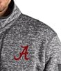 Color:Alabama Charcoal - Image 2 - NCAA Fortune Quarter-Zip Pullover