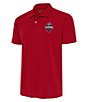 Color:Georgia Bulldogs Dark Red - Image 1 - NCAA Georgia Bulldogs 2022 National Champions Tribute Short Sleeve Polo Shirt