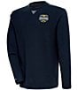 Antigua NCAA Michigan Wolverines 2023 National Champions Flier Bunker Sweatshirt, Color:Navy - Image 1