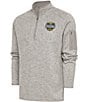 Color:Oatmeal Heather - Image 1 - NCAA Michigan Wolverines 2023 National Champions Fortune Quarter-Zip Pullover