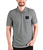 Color:Notre Dame Fighting Irish Steel/White - Image 1 - NCAA Notre Dame Fighting Irish Esteem Short-Sleeve Polo Shirt