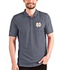 Color:Notre Dame Fighting Irish Navy/White - Image 1 - NCAA Notre Dame Fighting Irish Esteem Short-Sleeve Polo Shirt