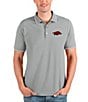 Color:Arkansas Razorbacks Heather - Image 1 - NCAA SEC Affluent Short-Sleeve Polo Shirt