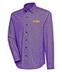 Color:LSU Dark Purple - Image 1 - NCAA SEC Compression Long Sleeve Woven Shirt