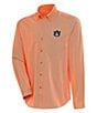 Color:Auburn Tigers Mango - Image 1 - NCAA SEC Compression Long Sleeve Woven Shirt
