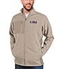 Color:LSU Tigers Oatmeal - Image 1 - NCAA SEC Course Full-Zip Jacket