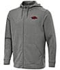 Antigua NCAA SEC Effortless Full-Zip Hoodie, Color:Arkansas Razorbacks Black - Image 1