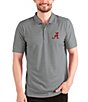 Color:Alabama Crimson Tide Steel/White - Image 1 - NCAA SEC Esteem Short-Sleeve Polo Shirt
