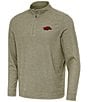 Antigua NCAA SEC Subtle Quarter-Zip Pullover, Color:Arkansas Razorbacks Burnt Olive - Image 1