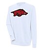 Color:Arkansas Razorbacks White - Image 1 - NCAA SEC Victory Crew Sweatshirt