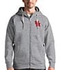 Color:Houston Cougars Grey - Image 1 - NCAA Victory Full-Zip Hooded Jacket
