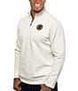 Color:Boston Bruins Oatmeal - Image 1 - NHL Eastern Conference Gambit Quarter-Zip Pullover
