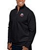 Color:New York Islanders Black - Image 1 - NHL Eastern Conference Gambit Quarter-Zip Pullover