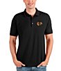 Color:Chicago Blackhawks Black/Dark Red - Image 1 - NHL Western Conference Affluent Short-Sleeve Polo Shirt