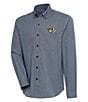 Color:Nashville Predators Navy/White - Image 1 - NHL Western Conference Compression Long Sleeve Woven Shirt