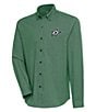 Color:Dallas Stars Dark Pine - Image 1 - NHL Western Conference Compression Long Sleeve Woven Shirt