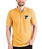 Color:St Louis Blues Gold Heather/White - Image 1 - NHL Western Conference Esteem Short-Sleeve Polo Shirt
