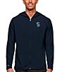 Color:Seattle Kraken Navy - Image 1 - NHL Western Conference Legacy Full-Zip Hoodie