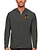 Color:Chicago Blackhawks Carbon - Image 1 - NHL Western Conference Legacy Full-Zip Hoodie
