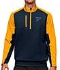 Color:St Louis Blues Navy/Gold - Image 1 - NHL Western Conference Quarter-Zip Pullover