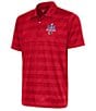 Color:Dark Red - Image 1 - Super Bowl LVIII Kansas City Chiefs Champions Compass Short Sleeve Polo Shirt
