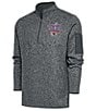 Color:Smoke Heather - Image 1 - Super Bowl LVIII Kansas City Chiefs Champions Fortune Quarter-Zip Pullover