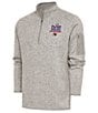 Color:Oatmeal Heather - Image 1 - Super Bowl LVIII Kansas City Chiefs Champions Fortune Quarter-Zip Pullover