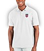 Color:White/Silver - Image 1 - USA Soccer Affluent Short-Sleeve Polo Shirt