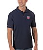 Color:Navy - Image 1 - USA Soccer Legacy Pique Short-Sleeve Polo Shirt