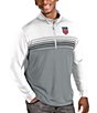 Color:White/Steel - Image 1 - USA Soccer Pace Quarter-Zip Pullover