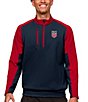 Color:Navy/Dark Red - Image 1 - USA Soccer Team Quarter-Zip Pullover