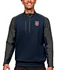 Color:Navy - Image 1 - USA Soccer Team Quarter-Zip Pullover
