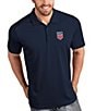 Color:Navy - Image 1 - USA Soccer Tribute Short-Sleeve Polo Shirt