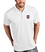 Color:White - Image 1 - USA Soccer Tribute Short-Sleeve Polo Shirt