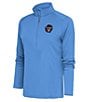 Color:Columbia Blue - Image 1 - Women's MLB 2024 All-Star Game Tribute Quarter-Zip Pullover