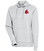 Color:Boston Red Sox Light Grey - Image 1 - Women's MLB American League Action Hoodie