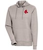 Color:Boston Red Sox Oatmeal - Image 1 - Women's MLB American League Action Hoodie