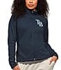 Color:Tampa Bay Rays Navy - Image 1 - Women's MLB American League Course Jacket